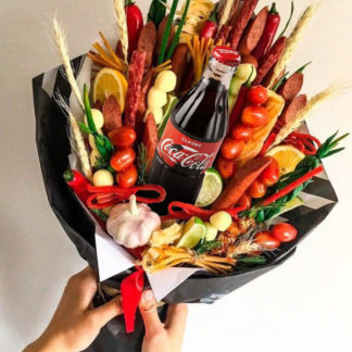 Мужской Букет 33. Вкусный букет. Подарок руководителю или коллеге